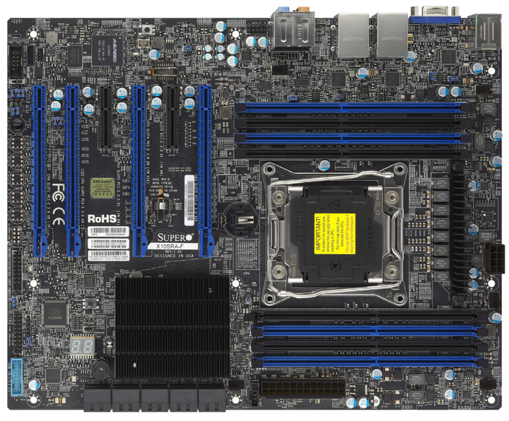 Płyta główna Supermicro MBD-X10SRA-F-O (s2011, Intel C612, PCI-Ex16) - obraz 1