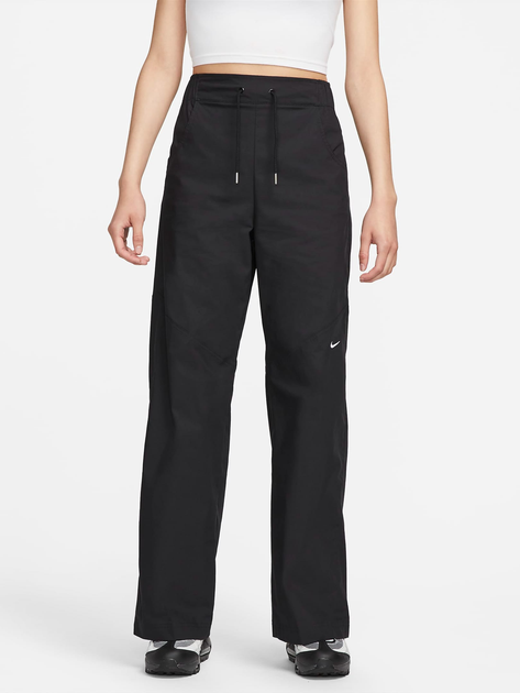 Акція на Спортивні штани жіночі Nike Essential Pant FB8284-010 L Чорний/Білий від Rozetka