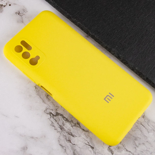 Чохол Silicone Cover Full Camera (AA) для Xiaomi Poco M3 Pro Жовтий / Yellow - Фото 4 Чохол Silicone Cover Full Camera (AA) для Xiaomi Poco M3 Pro Жовтий / Yellow - зображення 4