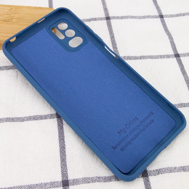 Чохол Silicone Cover My Color Full Camera (A) для Xiaomi Poco M3 Pro Синій / Navy Blue - Фото 3 Чохол Silicone Cover My Color Full Camera (A) для Xiaomi Poco M3 Pro Синій / Navy Blue - зображення 3