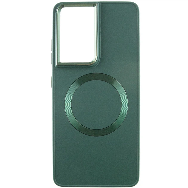TPU чохол Bonbon Metal Style with MagSafe для Samsung Galaxy S21 Ultra Зелений / Army Green - Фото 2 TPU чохол Bonbon Metal Style with MagSafe для Samsung Galaxy S21 Ultra Зелений / Army Green - зображення 2