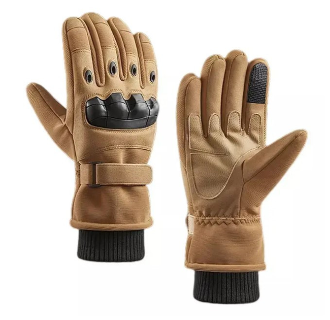 Зимние перчатки на флисе койот 30201-L - изображение 2