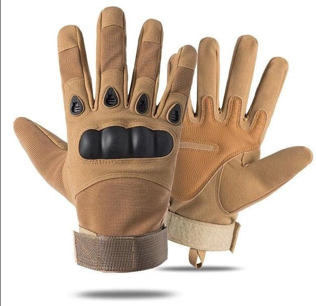 Универсальные полнопалые перчатки с защитой косточек койот 8002-М - изображение 2