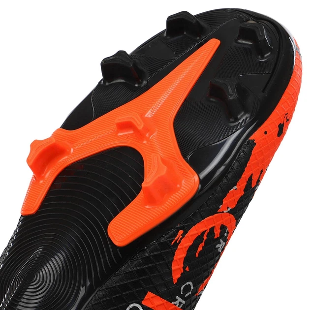 Бути футбольні Zelart CR7 6001 розмір 45 Black-Orange - зображення 8