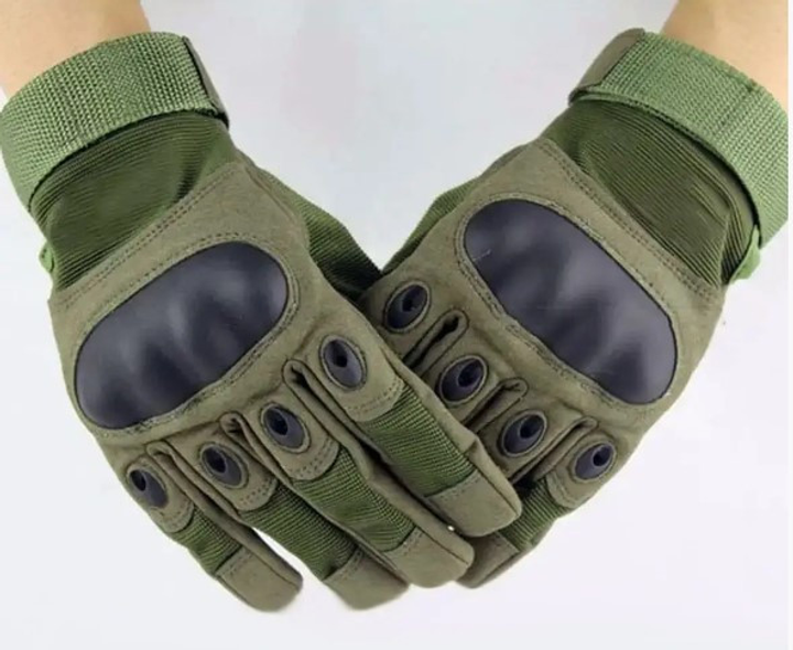 Универсальные полнопалые перчатки с защитой косточек олива 8001-L - изображение 1