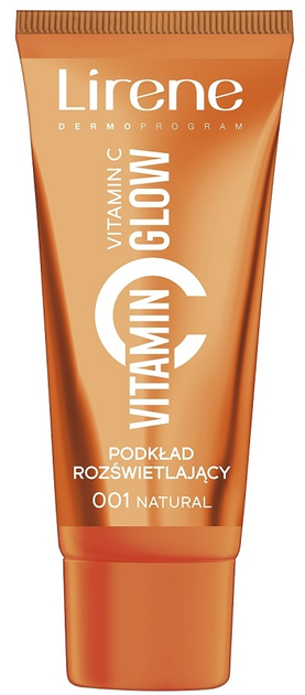 Podkład Lirene Vitamin Glow rozświetlający 001 Natural 30 ml (5900717661110) - obraz 1