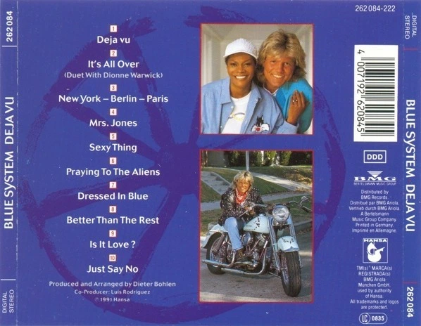 BLUE SYSTEM – Deja Vu (CD, б/в, Німеччина) - Фото 2 BLUE SYSTEM – Deja Vu (CD, б/в, Німеччина) - зображення 2
