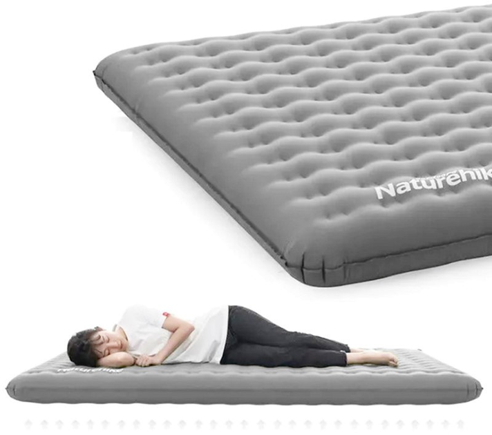 Матрас надувной двойной Naturehike NH19QD010 Серый (6927595773963 ...