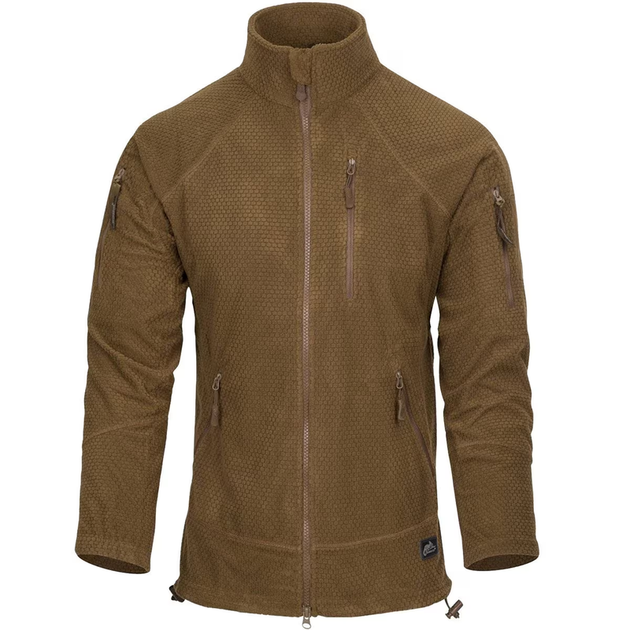 Куртка тактична Helikon-Tex Флісова на замку L Койот ALPHA TACTICAL JACKET - GRID FLEECE Coyote (BL-ALT-FG-11-B05-L) - зображення 2