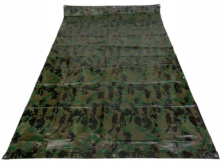 Тент Mil-Tec 190х300 см Камуфляж ABDECKPLANE PE 190X300 см WOODLAND (14240020) - изображение 2