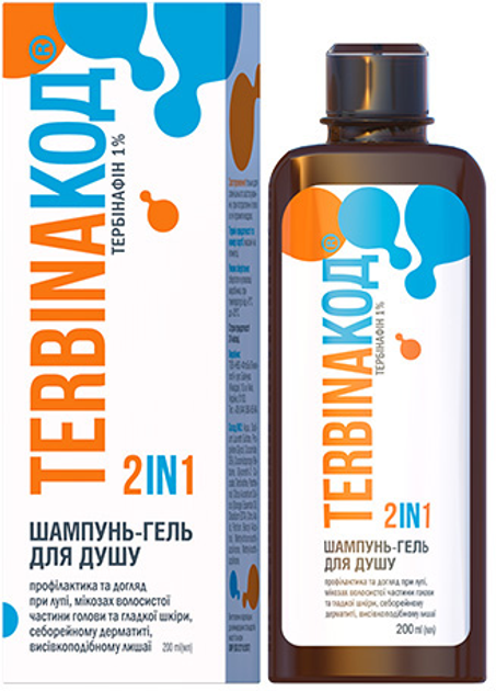 Акція на Шампунь-гель ФітоБіоТехнології Тербінакод 2 в 1 200 мл від Rozetka
