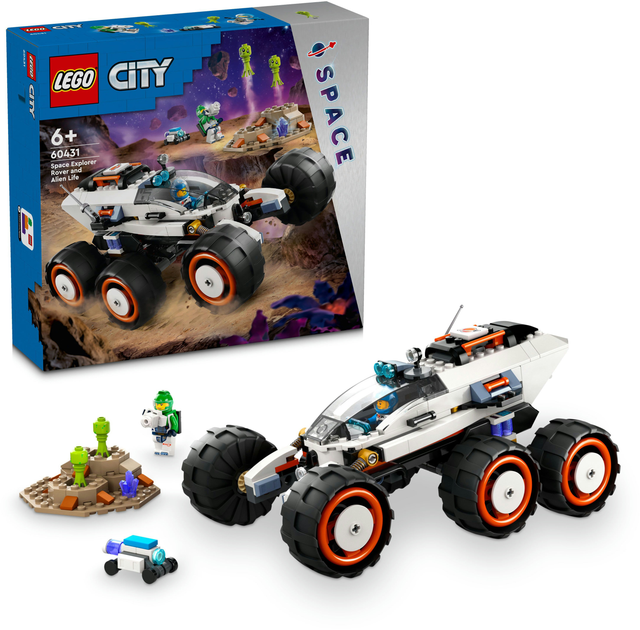 Конструктор LEGO City Космічний дослідницький всюдихід й інопланетне життя 311 деталей (60431) - зображення 3
