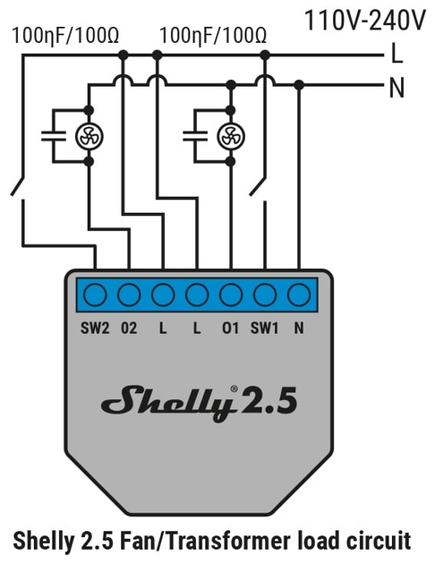 Stabilizator napięcia Shelly RC Snubber (3800235266144) - obraz 2