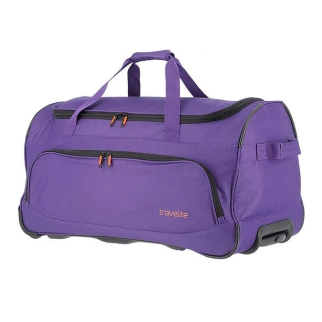 Дорожня сумка текстильна фіолетова на колесах Travelite Basics Fresh TL096277-19 - зображення 2