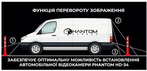 Камера заднего вида Phantom HD-34 универсальна - изображение 6