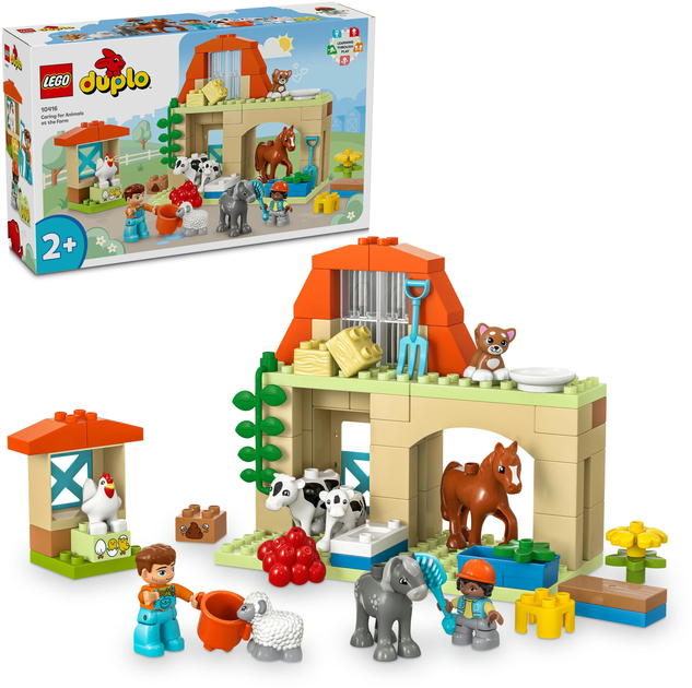 Конструктор LEGO DUPLO Town Догляд за тваринами на фермі 74 деталей (10416) - зображення 3