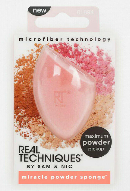 Спонж для макіяжу Paris Presents Incorporated Real Techniques Miracle Powder Sponge (79625018943) - зображення 1