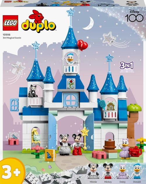 Zestaw klocków Lego Duplo Disney Magiczny zamek 3 w 1 160 części (10998) - obraz 1
