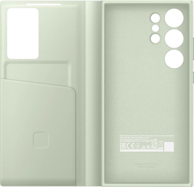 Etui z klapką Samsung Smart View Wallet Case do Samsung Galaxy S24 Ultra Green (8806095354699) - obraz 4