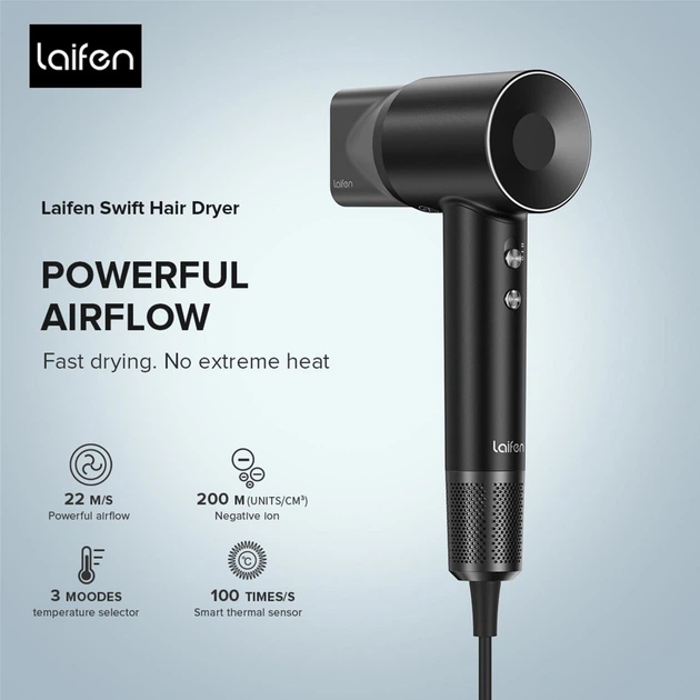 Фен Laifen Swift 1 черный - изображение 7