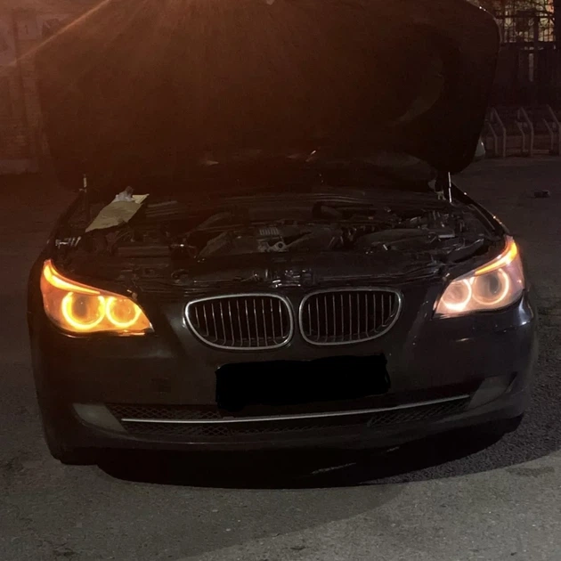 LED маркеры BMW ангельсике глазки E39 E53 E60 E87 E83 E61 E63 янтарные - изображение 7