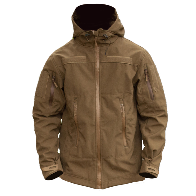 Куртка на флісі 2XL розмір Soft Shell Caiman Койот - зображення 1