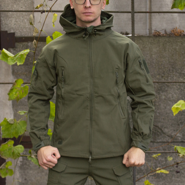 Куртка софтшел Gman Олива Soft Shell на флісі S - зображення 2