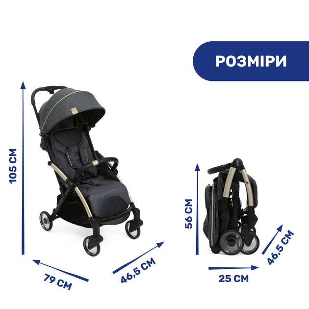 Прогулочная коляска Chicco Goody Plus City Map Re-Lux (79877.57) - изображение 11