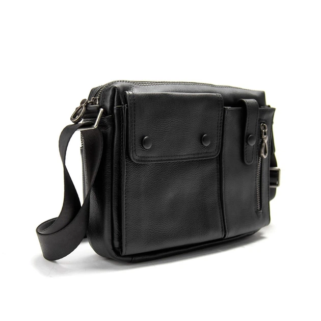 Шкіряна сумка через плече горизонтальна Tiding Bag 1628A - Фото 6 Шкіряна сумка через плече горизонтальна Tiding Bag 1628A - зображення 6