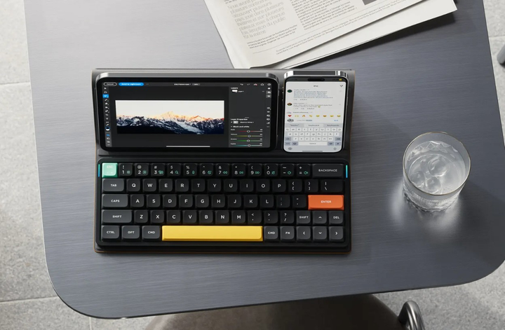 Беспроводная механическая клавиатура Nuphy Air60 V2 / Gateron Low-profile Brown 2.0 / Color - Lunar Gray / Hot-Swappable, RGB, ANSI US - изображение 6