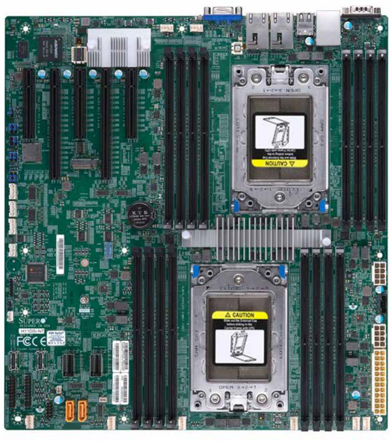 Материнська плата Supermicro MBD-H11DSI-NT-O (sSP3, SoC, PCI-Ex16) - зображення 1