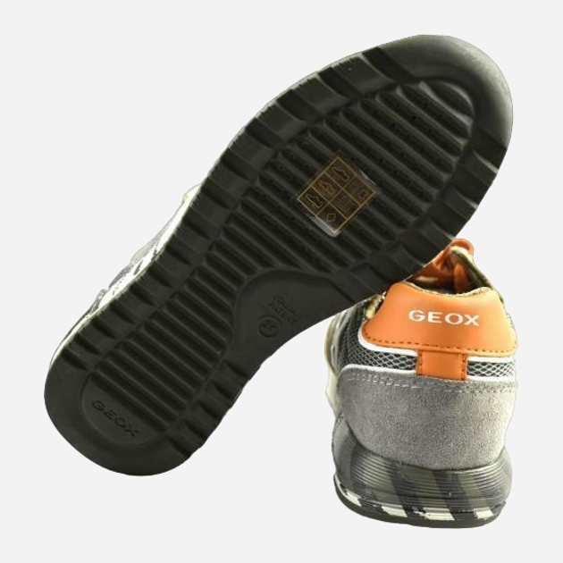 Дитячі шкіряні кросівки для хлопчика Geox J029EB-0NB22-C0623 33 Хакі (8054730464603) - зображення 4