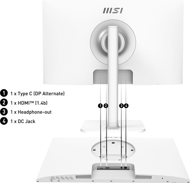 Монитор 23.8" MSI Modern MD2412PW - изображение 4