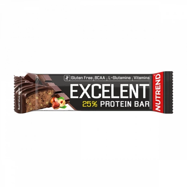 Протеїновий батончик Nutrend Excelent Protein bar 85 г шоколад+горіх - Фото 1 Протеїновий батончик Nutrend Excelent Protein bar 85 г шоколад+горіх - зображення 1