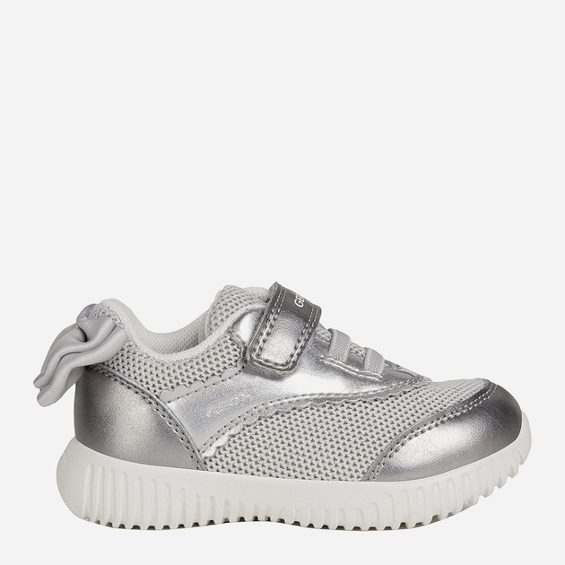 Дитячі кросівки для дівчинки Geox B021XC-0NFEW-C1007 22 Сріблясті (8054730506297) - зображення 1