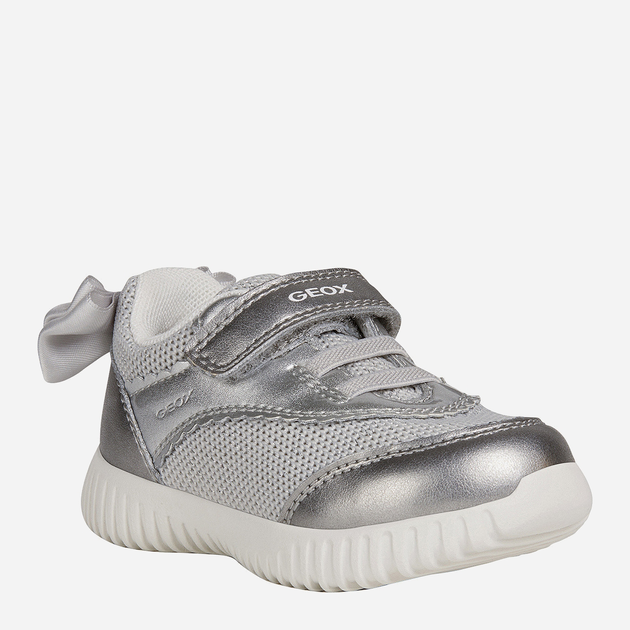 Дитячі кросівки для дівчинки Geox B021XC-0NFEW-C1007 22 Сріблясті (8054730506297) - зображення 2