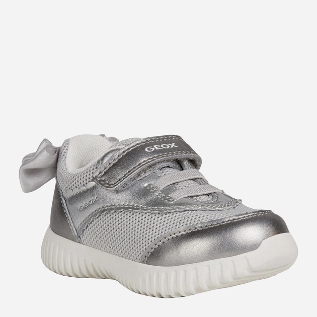Дитячі кросівки для дівчинки Geox B021XC-0NFEW-C1007 25 Сріблясті (8054730506327) - зображення 2