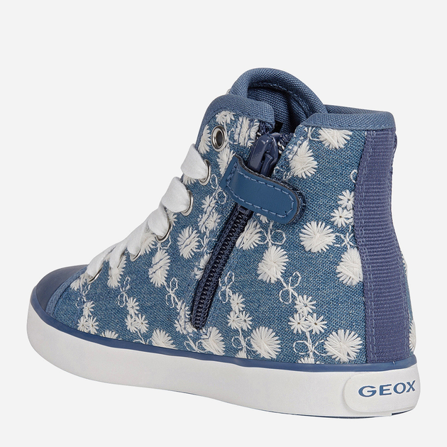 Дитячі кеди для дівчинки Geox J0204B-000DS-C4005 34 Сині (8054730456943) - зображення 3