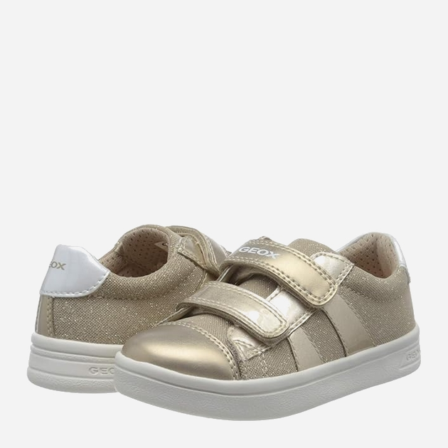 Buty sportowe dziecięce dla dziewczynki na rzepy Geox J024MC-0ASHI-C2012 32 Złote (8054730460926) - obraz 3
