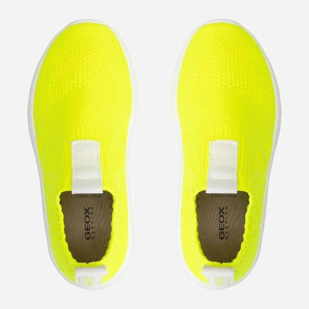 Sneakersy dziecięce dla dziewczynki lekkie Geox J02DLA-0006K-C2001 31 Żółte (8054730673388) - obraz 4