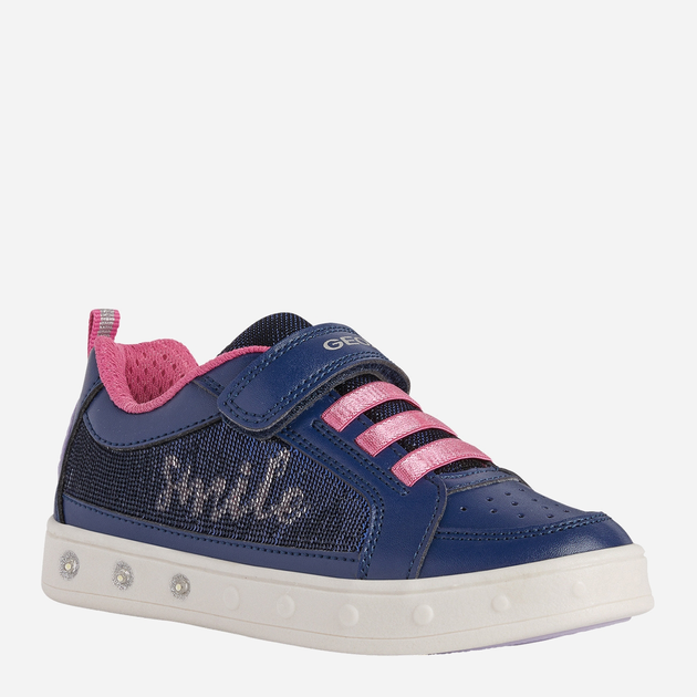 Buty sportowe dziecięce dla dziewczynki na rzepy Geox J258WF-0BCAT-C4268 30 Niebieskie (8050036551245) - obraz 2