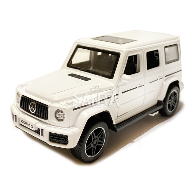 Машинка металева Mercedes Gelandewagen "АвтоЕксперт" 1:32 Мерседес Бенц Гелендваген, Гелік, білий 16*6,5*6,3 см (46455) - зображення 3
