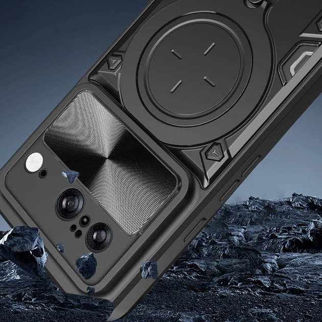 Чехол накладка Omeve Magnetic Ring для Google Pixel 8 black - изображение 4