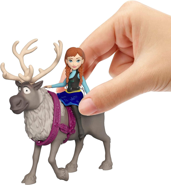 Zestaw do gry Mattel Disney Frozen Small Dolls Anna & Sven Spielset (0194735121342) - obraz 2