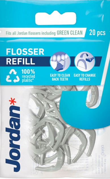 Запасні зубні нитки для Jordan Easy Clean Flosser 20 шт (7046110073513) - зображення 1