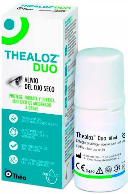 Краплі для очей Thea Thealoz Duo Dry Eye Relief 10 мл (8470001667014) - зображення 1