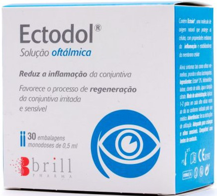Краплі для очей Brill Pharma Ectodol Solucion Oftalmicas 30 шт (8470001854155) - зображення 1