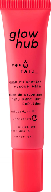 Акция на Поживний бальзам для губ Glow Hub Pep Talk Lip Balm Cranberry 15 мл от Rozetka