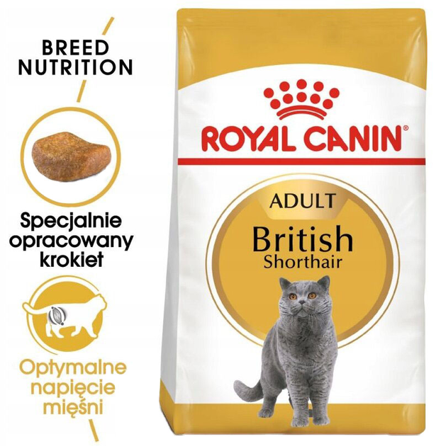 Сухий корм Royal Canin British Shorthair Adult для дорослих котів британської короткошерстої породи 400 г (3182550756402) - зображення 3