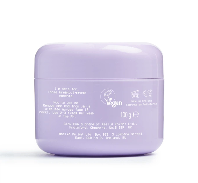 Педы Glow Hub Purify & Brighten Pore Resque Lifesaver Toning Pads для очищения пор с Салициловой кислотой 113 г (5019607247614) - Фото 2 Педы Glow Hub Purify & Brighten Pore Resque Lifesaver Toning Pads для очищения пор с Салициловой кислотой 113 г (5019607247614) - изображение 2